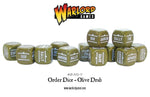 Bolt Action - Order Dice Olive Drab (12)
